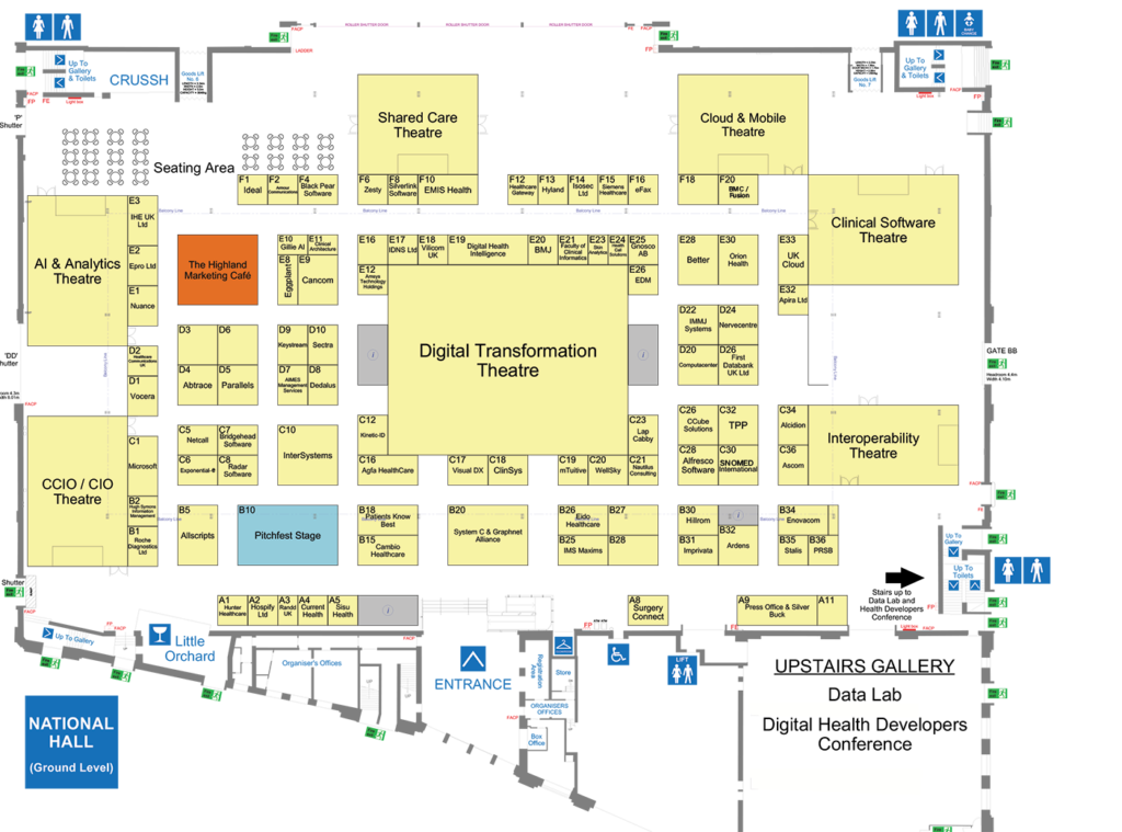Highland Marketing is sponsoring the café area at Digital Health Rewired